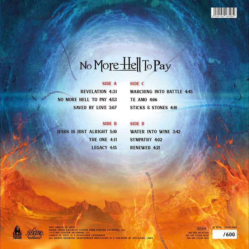 No More Hell To Pay DieCut LP